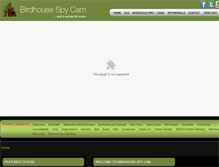 Tablet Screenshot of birdhousespycam.com